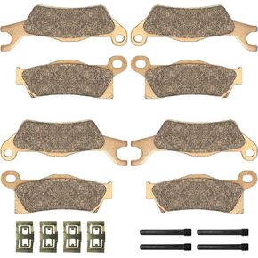 Front & Rear Brake Pads Sintered for Can Am Renegade 500/570/650/800/850/1000 2012-2021 Outlander 6x6 450/650/1000, OEM# 715900248 715900249 705601014 705601015