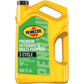 Pennzoil Outdoor Premium Outboard & Multi-Purpose 2 Cycle Engine Oil, 1 Gallon (3-Pack)