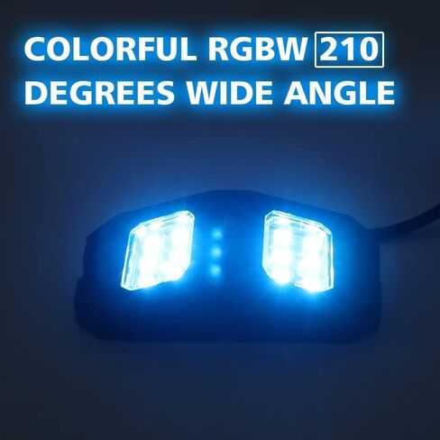 SUNPIE 8 Pods 210 درجة زاوية واسعة RGBW LED أضواء الصخور تطبيق الهاتف التحكم عن بعد وضع الصوت وضع الموسيقى التحكم التلقائي مجموعة ضوء النيون أضواء عجلة جيدا لشاحنة الطرق الوعرة SUV ATV UTV Boat in Kuwait