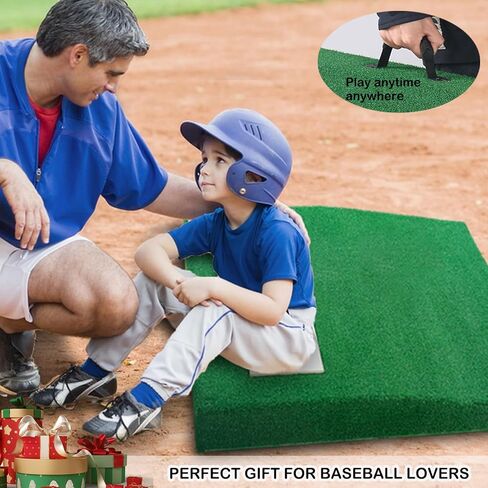 4 '' المحمولة دائم الكرة اللينة البيسبول نصب التل دعم قوي نصب التل مع سطح العشب 10mm ل Pichers في الهواء الطلق in Kuwait