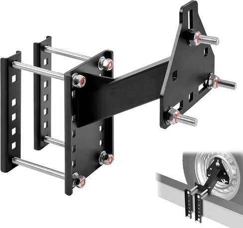 حامل الإطارات الاحتياطية للمقطورة، حامل الإطار الاحتياطي بسعة 200 رطل، تصميم 3 صواميل، ملحقات مقطورة المرافق، تناسب عجلات 4 و5 و6 عجلات على 4 بوصات، 4.5 بوصات، 4.75 بوصات، 5 بوصات، 5.5 بوصات، 6 بوصات أو نمط الترباس 6.5 بوصة in Kuwait