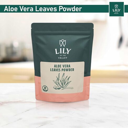 Aloe Vera Powder - Aloe Barbadensis - Ideal for Hair and Face Mask - Great for Shakes & Smoothies - Natural, Vegan & Gluten-Free - (16oz, 453g)- Package May Vary in Saudi Arabia