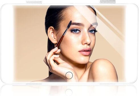 Car Visor Vanity Mirror with Lights, Rechargeable LED Car Makeup Mirror with 3 Color and Brightness Adjustable, Sun-Shading Interior Car Accessories Mirror, Universal for Car Truck SUV in Saudi Arabia