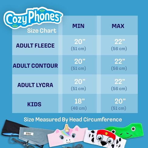 سماعات رأس CozyPhones فوق الأذن - سماعات رأس للأطفال ذات حجم محدود مع مكبرات صوت رفيعة وعصابة رأس قابلة للتمدد فائقة النعومة - يونيكورن وردي in Kuwait