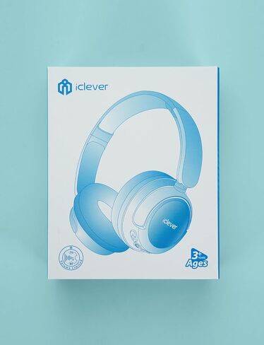 iClever BTH22 Kids Bluetooth Headphones for Toddler Travel, 60H Play Time | SafeSound Tech3.0, Stereo Sound, USB C Fast Charging, AUX Cable, Kids Wireless Headphones for Girls/Boys/Tablet/PC/School in Kuwait