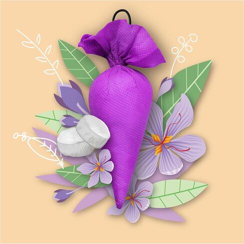 مخروط الكافور مانجالام (اللافندر) عبوة من قطعتين - معطر هواء للغرفة والسيارة والحمام in Kuwait