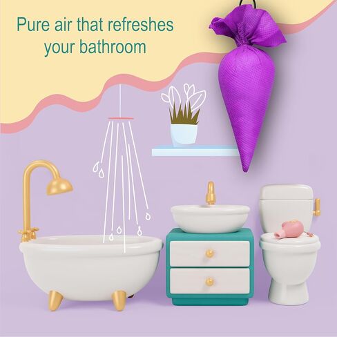 مخروط الكافور مانجالام (اللافندر) عبوة من قطعتين - معطر هواء للغرفة والسيارة والحمام in Kuwait