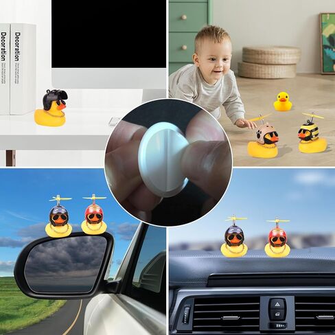 40 قطعة من قابس البط، حامل بطة بلاستيكي للسيارة، حامل بطة للسيارة، هدية لمحبي السيارة - أبيض (البط المطاطي غير متضمن) in Kuwait