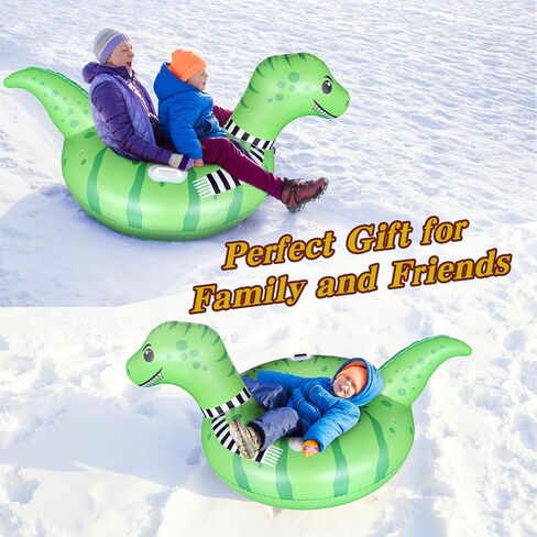 Lixada Thicken Snow Tube Inflatable Snow Sleds with Handles Winter Suitable for All People in Saudi Arabia