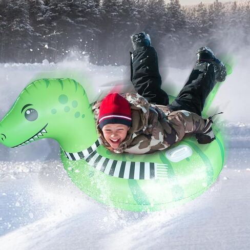 Lixada Thicken Snow Tube Inflatable Snow Sleds with Handles Winter Suitable for All People in Saudi Arabia