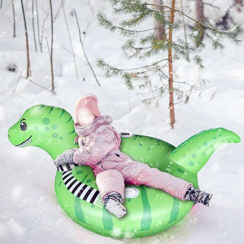 Lixada Thicken Snow Tube Inflatable Snow Sleds with Handles Winter Suitable for All People in Saudi Arabia