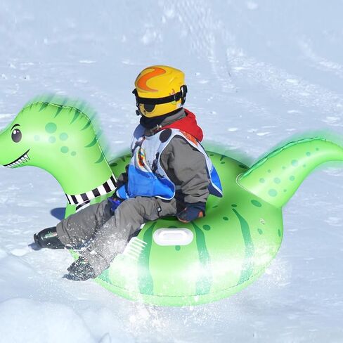 Lixada Thicken Snow Tube Inflatable Snow Sleds with Handles Winter Suitable for All People in Saudi Arabia