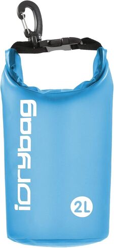 IDRYBAG Clear Dry Bag Waterproof Floating 2L/5L/10L/15L/20L, Lightweight Dry Sack Water Sports, Marine Waterproof Bag Roll Top for Kayaking, Boating, Canoeing, Swimming, Hiking, Camping, Rafting in Saudi Arabia