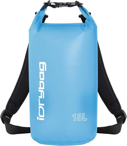 IDRYBAG Clear Dry Bag Waterproof Floating 2L/5L/10L/15L/20L, Lightweight Dry Sack Water Sports, Marine Waterproof Bag Roll Top for Kayaking, Boating, Canoeing, Swimming, Hiking, Camping, Rafting in Saudi Arabia