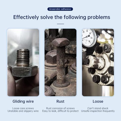 غراء معدني عالمي 15 مل، غراء معدني عالمي، مانع تسرب علاج لاهوائي عالي القوة، إصلاح غراء لولبي شديد التحمل. in Kuwait