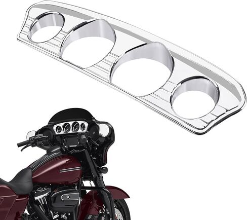 غطاء نقل عداد السرعة مناسب لـ Harley Touring Electra Glide Street Glide Tri Glide Ultra Limited 2014-2023 غطاء لوحة القياس من الكروم in Kuwait