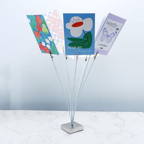 حامل صور بمشبك حامل مع 8 فروع، حامل مذكرة مكتبية حامل صور للطاولات، حامل هدايا شجرة المال مع مشابك لحفلات الزفاف وحفلات أعياد الميلاد in Kuwait