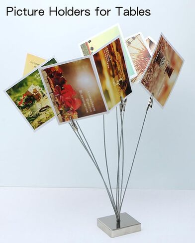 حامل صور بمشبك حامل مع 8 فروع، حامل مذكرة مكتبية حامل صور للطاولات، حامل هدايا شجرة المال مع مشابك لحفلات الزفاف وحفلات أعياد الميلاد in Kuwait