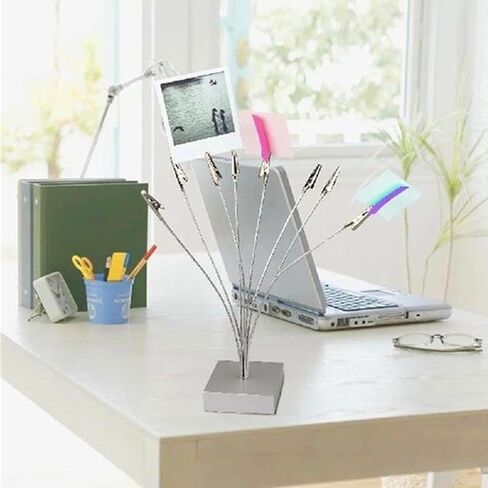 حامل صور بمشبك حامل مع 8 فروع، حامل مذكرة مكتبية حامل صور للطاولات، حامل هدايا شجرة المال مع مشابك لحفلات الزفاف وحفلات أعياد الميلاد in Kuwait