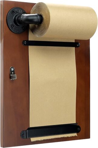 موزع ملاحظات ديكور الحائط للوحة المذكرات من Excello Global Products - يتضمن لفة كرافت مقاس 6 بوصات × 180 بوصة (خشب الجوز) in Kuwait