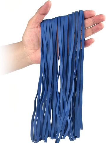 Coopay Large Heavy Duty Latex Rubber Bands Trash Can Bands for Office Supply, File Folders, Cat Litter Box, Size 12 inches, 30 Pack (Black) in Saudi Arabia