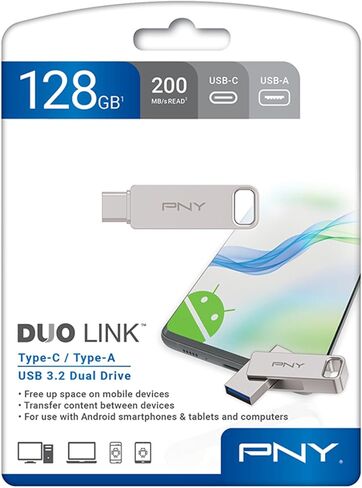 PNY 256GB Duo Link USB 3.2 Type-C Dual Flash Drive in Saudi Arabia