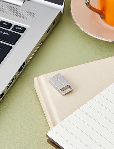 Kingston DataTraveler Micro 128GB USB Flash Drive | Ultra-Small Premium Metal Design | USB 3.2 Gen 1 | Speeds up to 200MB/s | DTMC3G2/128GB in Saudi Arabia