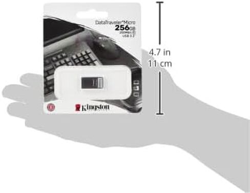 Kingston DataTraveler Micro 128GB USB Flash Drive | Ultra-Small Premium Metal Design | USB 3.2 Gen 1 | Speeds up to 200MB/s | DTMC3G2/128GB in Saudi Arabia