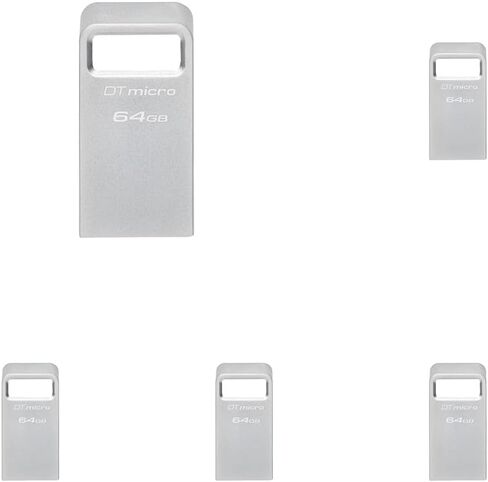 Kingston DataTraveler Micro 128GB USB Flash Drive | Ultra-Small Premium Metal Design | USB 3.2 Gen 1 | Speeds up to 200MB/s | DTMC3G2/128GB in Saudi Arabia
