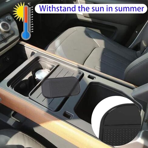 5 قطع لوحة لاصقة للوحة قيادة السيارة، حصيرة لاصقة مضادة للانزلاق، وسادة سحرية مضادة للانزلاق للوحة قيادة السيارة، كاشف الرادار، الهاتف الخلوي، المفاتيح، الزجاج، المرايا (أسود) in Kuwait