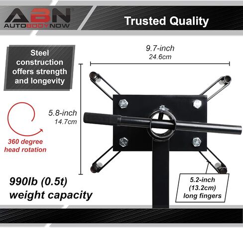 ABN Heavy Duty Engine Stand - 990lb Cap Adjustable Engine Motor Stand with Caster Wheels and 360-Degree Rotation in Saudi Arabia