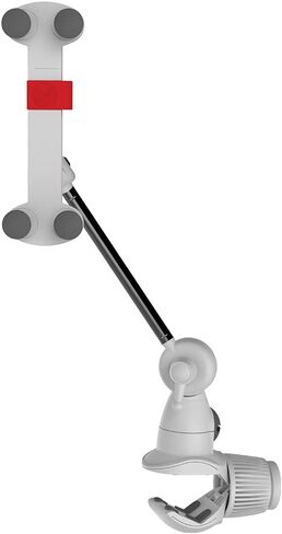 Barkan 7-12 inch Fixed Tablet Wall Mount 3 lbs White Firm Tablet Clamp 360 Degree Rotation Very Low Profile in Kuwait
