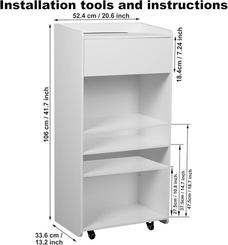 حامل منصة محمول بعجلات، حامل مضيفة منابر خشبية، أدراج منصة تخزين، رف متحرك لفصول المؤتمرات والمكاتب والكنائس in Kuwait