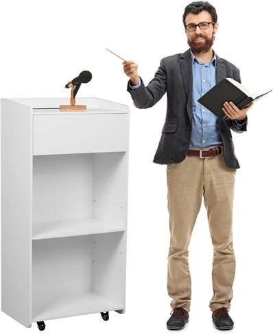 حامل منصة محمول بعجلات، حامل مضيفة منابر خشبية، أدراج منصة تخزين، رف متحرك لفصول المؤتمرات والمكاتب والكنائس in Kuwait