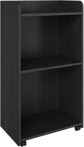 Podium - Portable Podium Stand, Hostess Stand with Wheels, Church Podium Reception Desk, Pulpits for Churches, Mobile Lectern Podium for Conference, Auditorium, Classroom, Adjustable Shelf, Black in Saudi Arabia