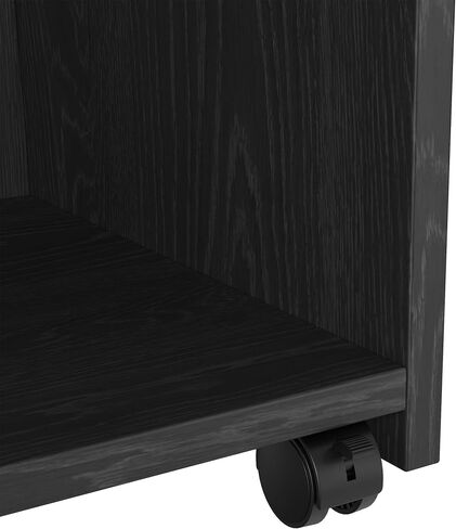 Podium - Portable Podium Stand, Hostess Stand with Wheels, Church Podium Reception Desk, Pulpits for Churches, Mobile Lectern Podium for Conference, Auditorium, Classroom, Adjustable Shelf, Black in Saudi Arabia
