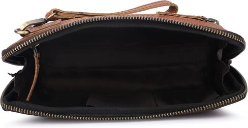 Leather Cord Organiser Pouch, Portable Tech Bag with Zipper Closure, Electronic Organizer Travel Case, Cable Organizer, Cord Organizer, Cruise Ship Essentials - TAN in Saudi Arabia