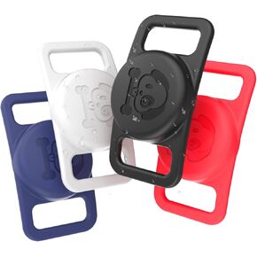 Compatible with AirTag Dog Collar Holder 4 Pack Waterproof IP68 Air Tag Holder Silicone AirTags Cat Collar Pet Cases Tags Dog Collar Holder for Apple AirTag