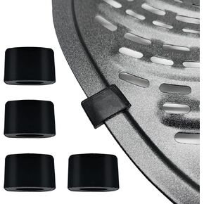 Rubber Bumpers for 7QT PowerXL Gowise Air Fryer, 4 PCS Premium Rubber Tabs, Silicone Pieces, Rubber Anti-scratch Protective Covers, Air Fryer Replacement Parts for Air Fryer Grill Pan Plate Tray