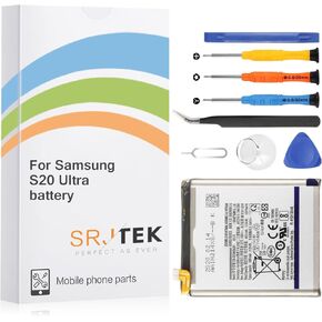 [2025 New Upgraded] OEM Battery Replacement for Samsung Galaxy S20 Ultra EB-BG988ABY 4855mAh SM-G988U All Models Battery Standard Capacity Include Complete Repair Tools kit