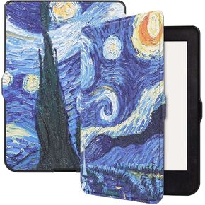 E-Reader Cover for Kobo Nia 6"(2020 Release),Ultra Thin Slim Lightweight with Auto Sleep/Wake Up Function Folio Leather Case for Kobo Nia 2020 E-Book (Starry Sky)