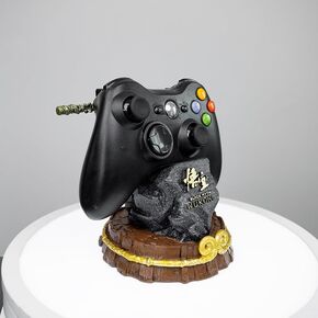 Black Myth Game Controller Display Stand with Detachable Bronzecloud Ruyi Staff, Gamepad Desktop Handle Design for Xbox ONE PS5 PS4 PC NS Switch, Controller Holder Figure, Gamer Gifts