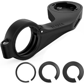 TUSITA Flush Out Front Mount Compatible with Wahoo Elemnt GPS Bike Computer, Fit 22.2mm 25.4mm 31.8mm Handlebar