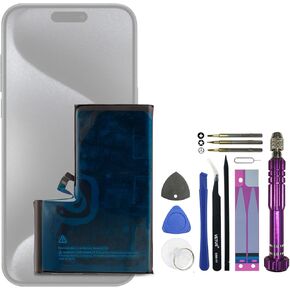 A3121 Replacement Battery for iPhone 15 Pro Max with Specialized Toolkit.