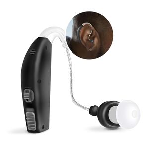 MSA 30X Behind the Ear Sound Amplifier, Amplifies Sound by 30 Times, Lightweight, Virtually Unnoticeable, Comfortable, Adjustable Volume, Fast Charging, Customizable Fit, Unisex, Right or Left Ear