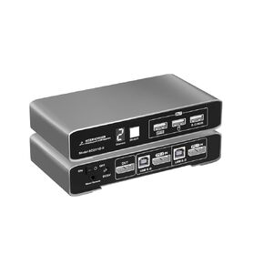 DP KVM Switch for 2 Computers 1 DP Monitor 4K@60Hz with Remote