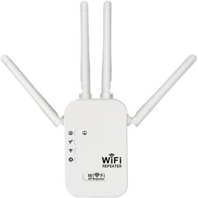 WiFi Range Extender Signal Booster, Single Band 2.4GHz, Wall Plug Design, Supports Access Point