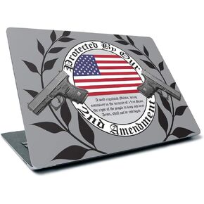 MightySkins Skin for Microsoft Surface Laptop 3 13.5" (2019) - 2ND Amendment | Protective, Durable, and Unique Vinyl Decal Wrap Cover | Easy to Apply, Remove, and Change Styles | Made in The USA