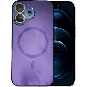 MAK Designed for iPhone 16 Case Magnetic,[Compatible with Magsafety][Military Grade Drop Protection] Dropproof Heavy Duty Tough Rugged Shockproof (Purple, for iPhone 16 (6.1"))