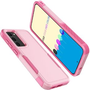 Tekcoo Case for Samsung Galaxy S23 (6.1 inch) [Military Grade Drop Tested] Shock Absorbing Scratch Resistant Grip Cute Hard Non Slip Bumper Dual Layers Phone Protective Cover [Rose Gold]